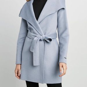 Tahari Blue Wrap Wool Coast Small NWOT